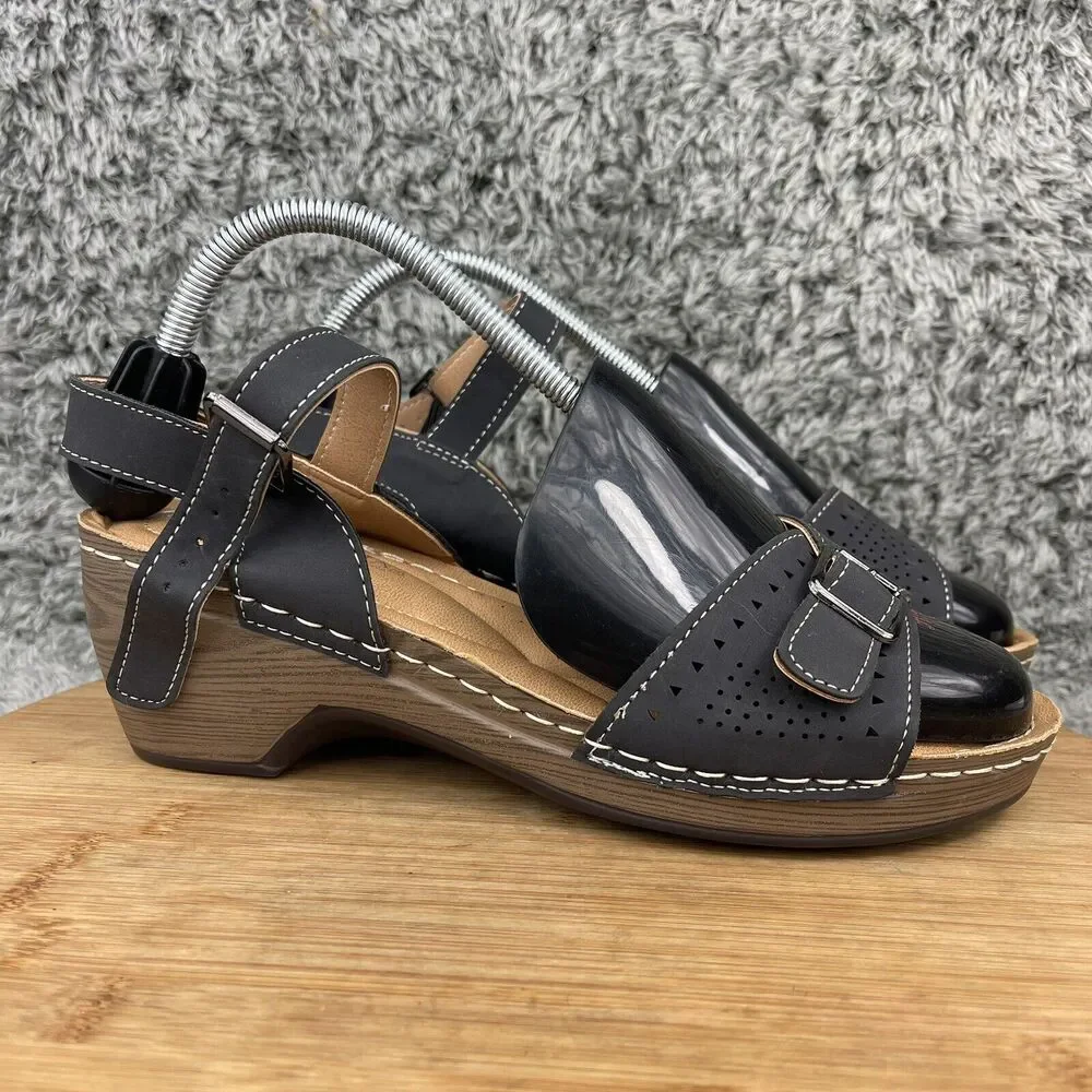 Patrizia by Spring Step Shantay Wedge Platform Sandals Women's 10